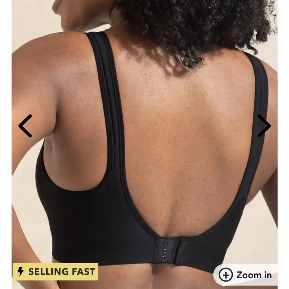 Truekind Daily Comfort Wireless Shaper Bra Black Size 3XL Style 10022